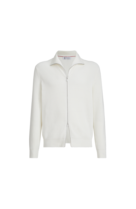 Half English Rib knit cardigan