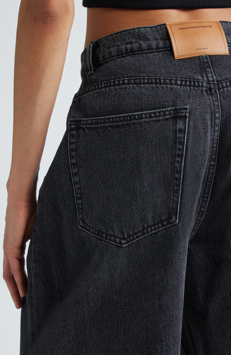 Alexander Wang Oversize Low Rise Barrel Leg Jeans | Nordstrom