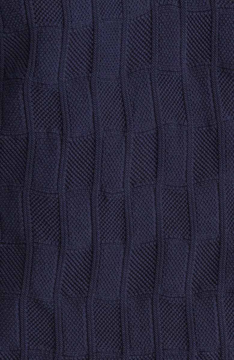 Reiss Birling Geometric Knit Polo, Alternate, color, 