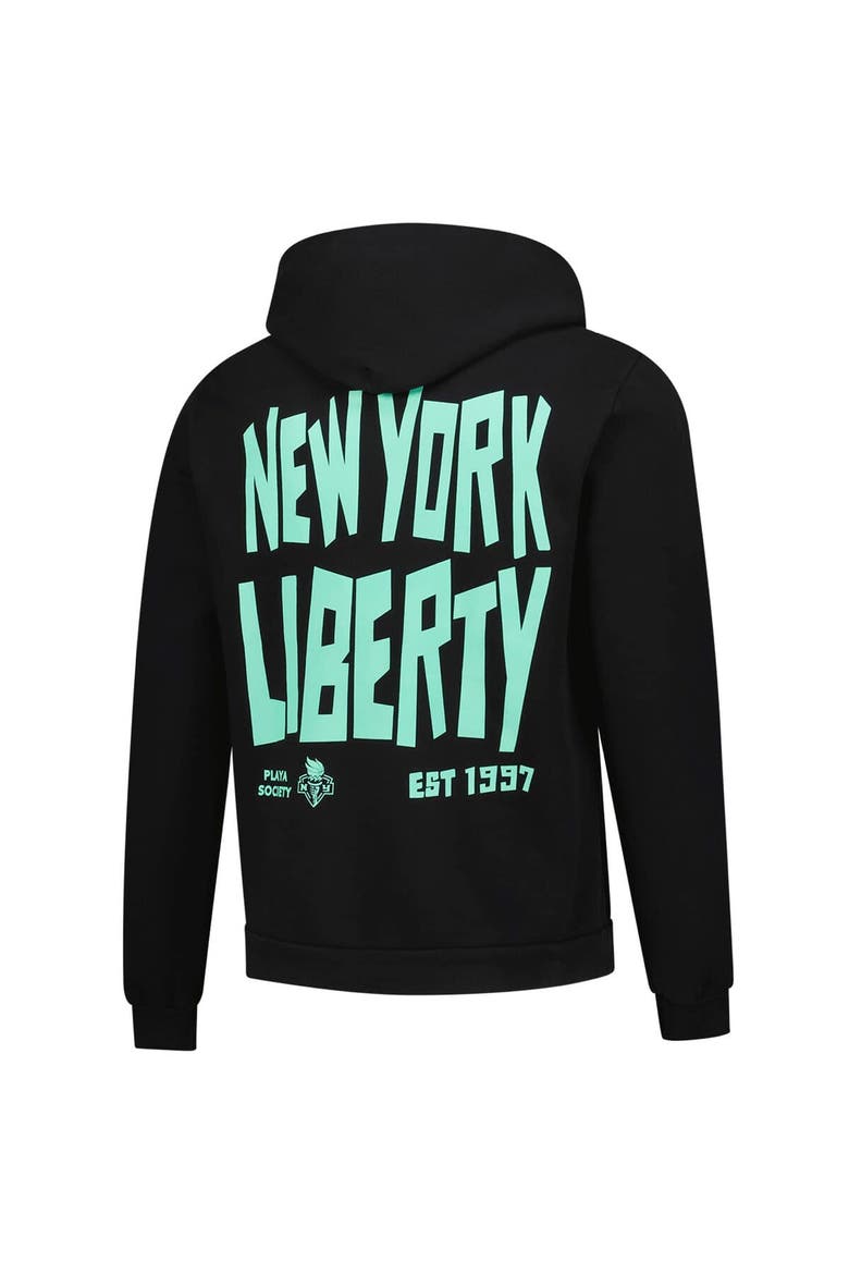 Unisex Playa Society Black New York Liberty 1997 WNBA Premium Hoodie, Alternate, color, Black