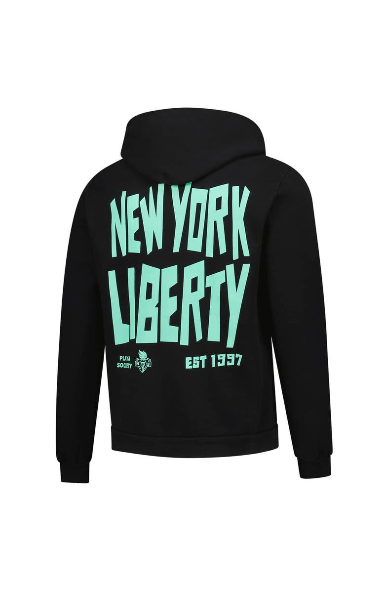 Playa Society Unisex Playa Society Black New York Liberty 1997 WNBA Premium Hoodie, Alternate, color, Black