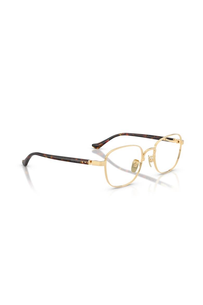 54mm Rectangle optical glasses, Alternate, color, Gold