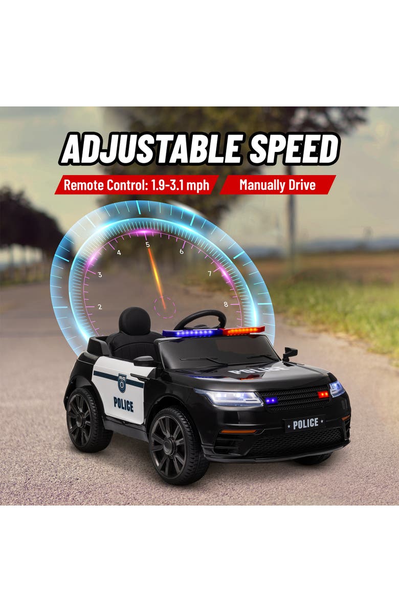 Qaba 12V Kids Electric Car w/ Remote Control, Spring Suspension, Alternate, color, Black