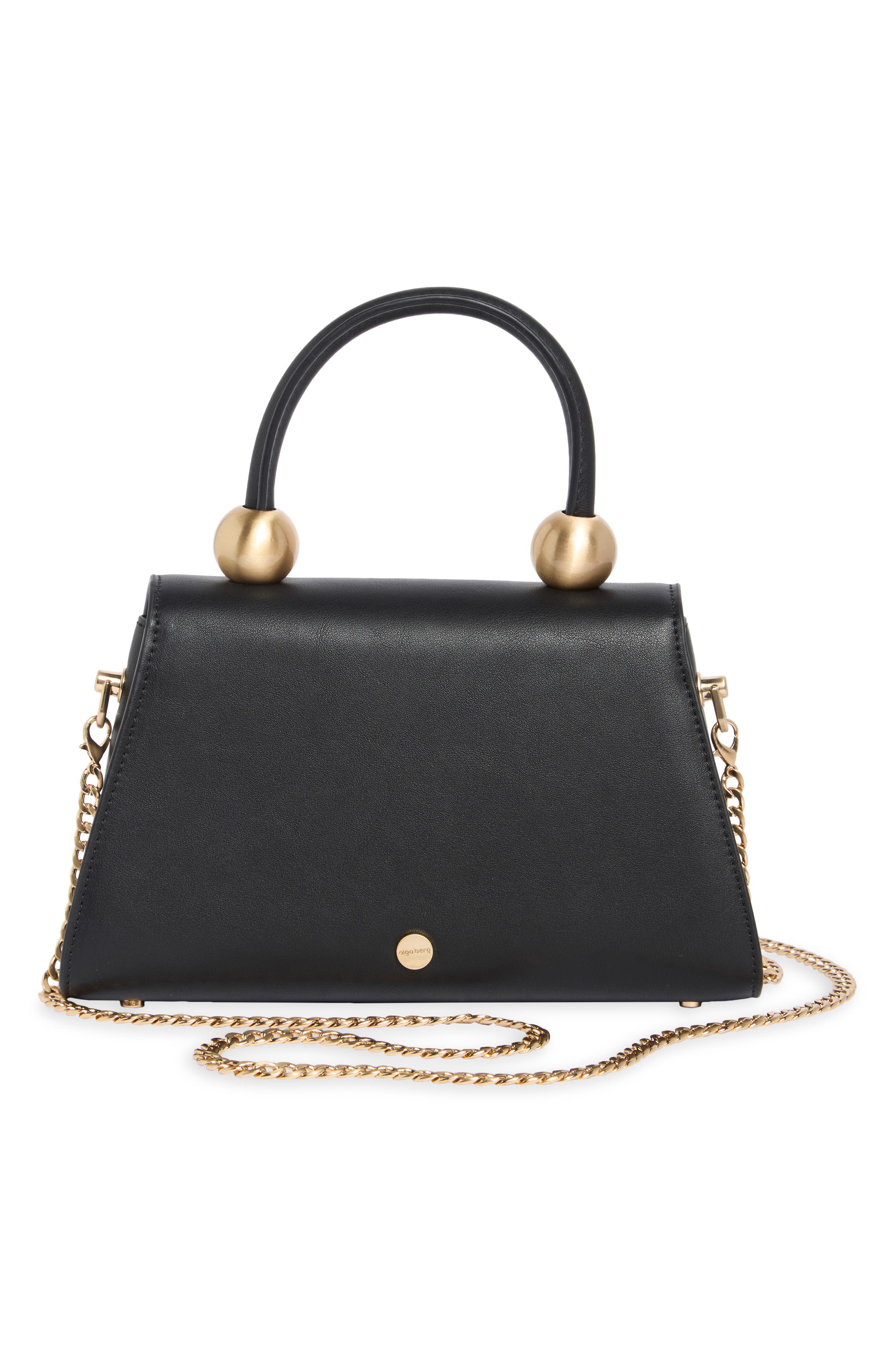 Siren Faux Leather Top Handle Bag, Alternate, color, BLACK