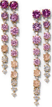 Nadri Sunshower Double Linear Drop Earrings