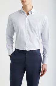 Peter Millar Rommel Check Performance Twill Button-Down Shirt