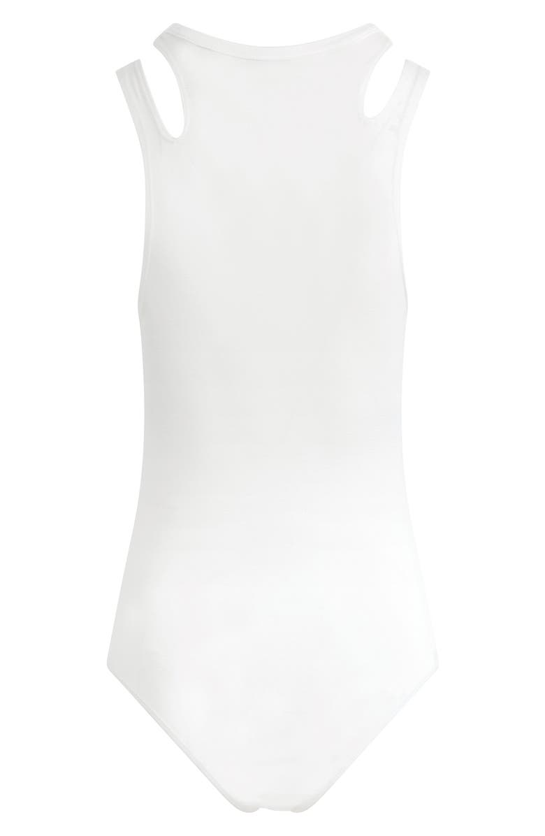 Hudson Jeans Cutout Tank Bodysuit, Alternate, color, Ivory