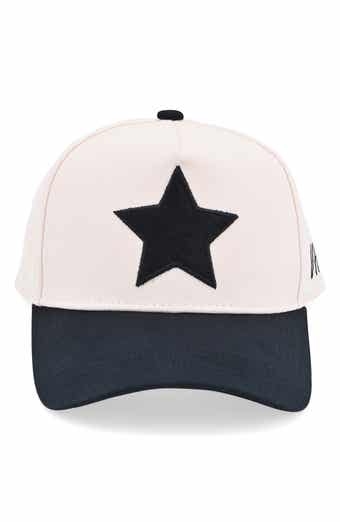Embroidered Star Patch Baseball Cap
