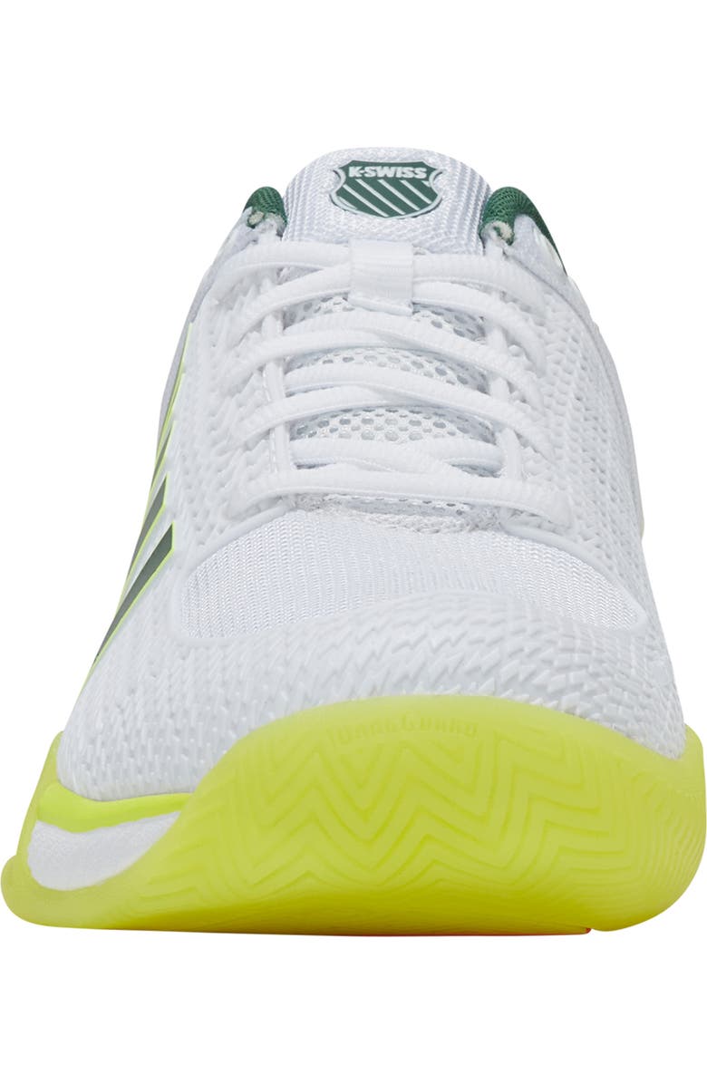 K-Swiss Express Light Pickle Ball Running Shoe, Alternate, color, White/ Neon Lime/ Eden
