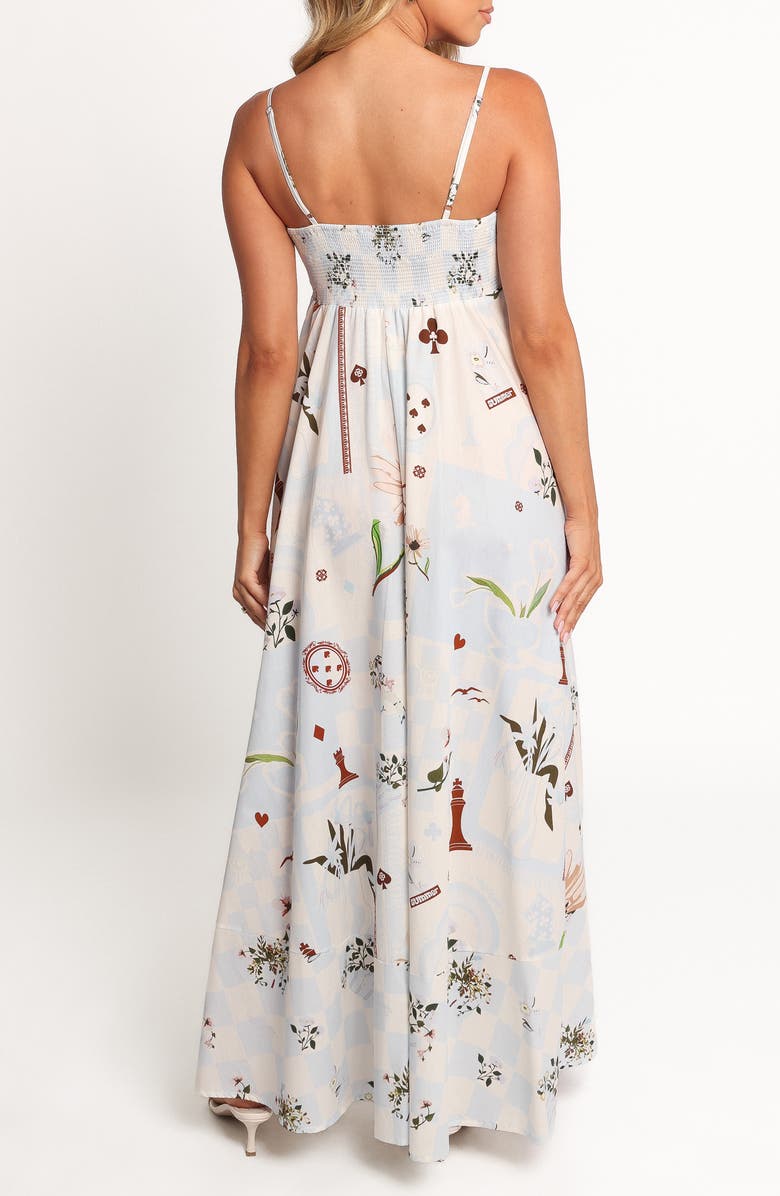 Petal & Pup Emmeline Floral Maxi Dress, Alternate, color, Blue Floral
