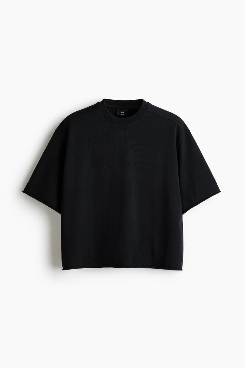 Oversized Printed Cotton T-Shirt, Alternate, color, Black/Las Vegas