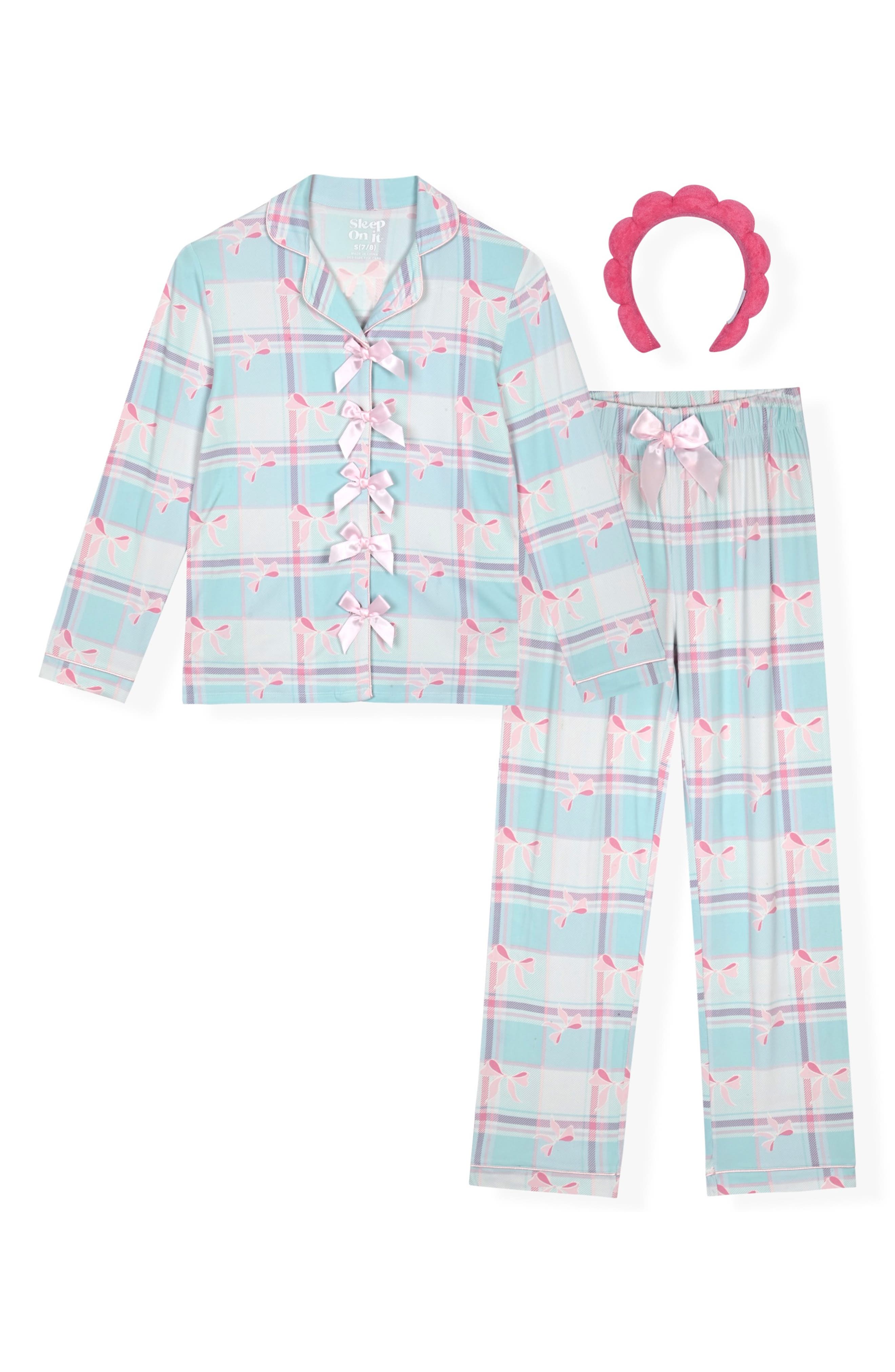 Kids' 3-Piece Pajamas and Headband Set