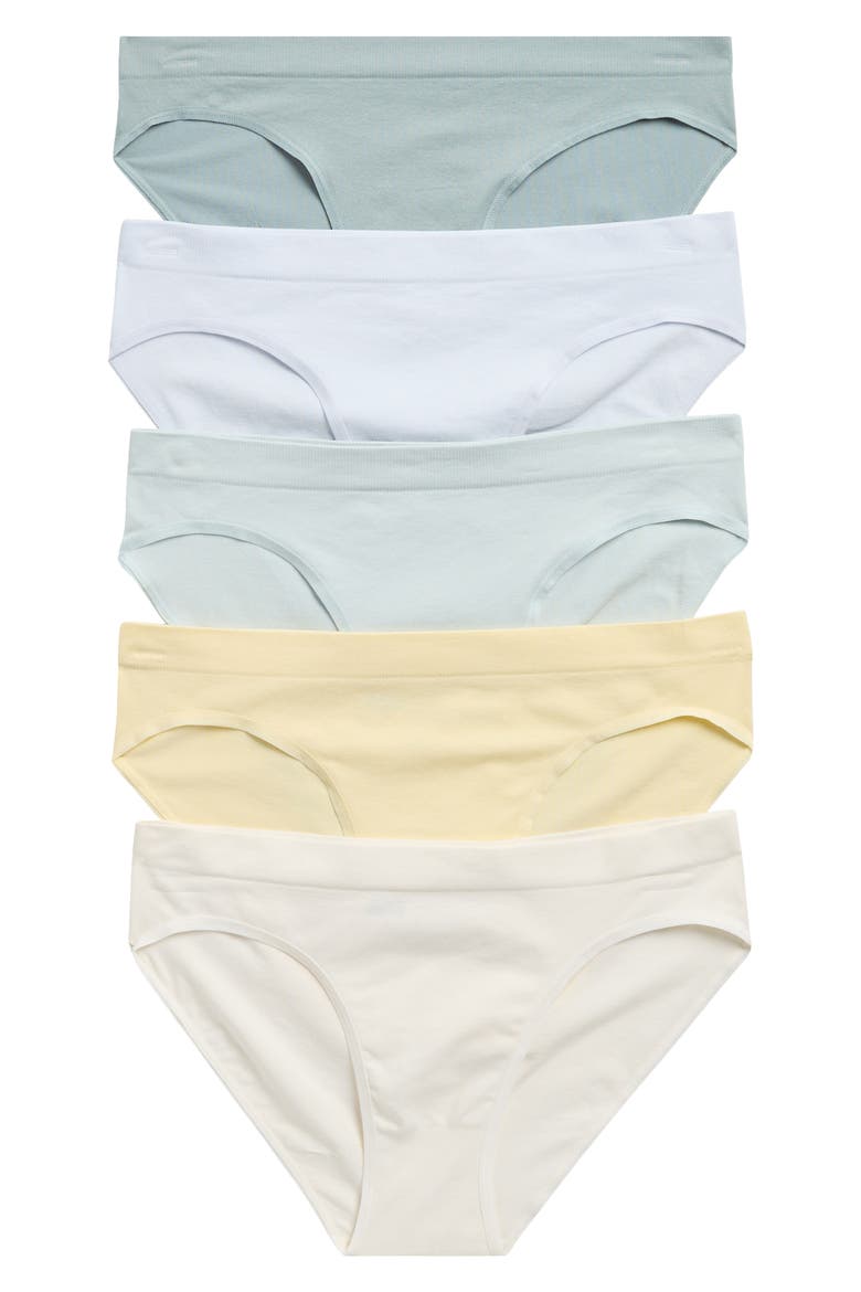 Everyday Assorted 5-Pack Bikinis, Main, color, BLUE ANCIENT MULTI