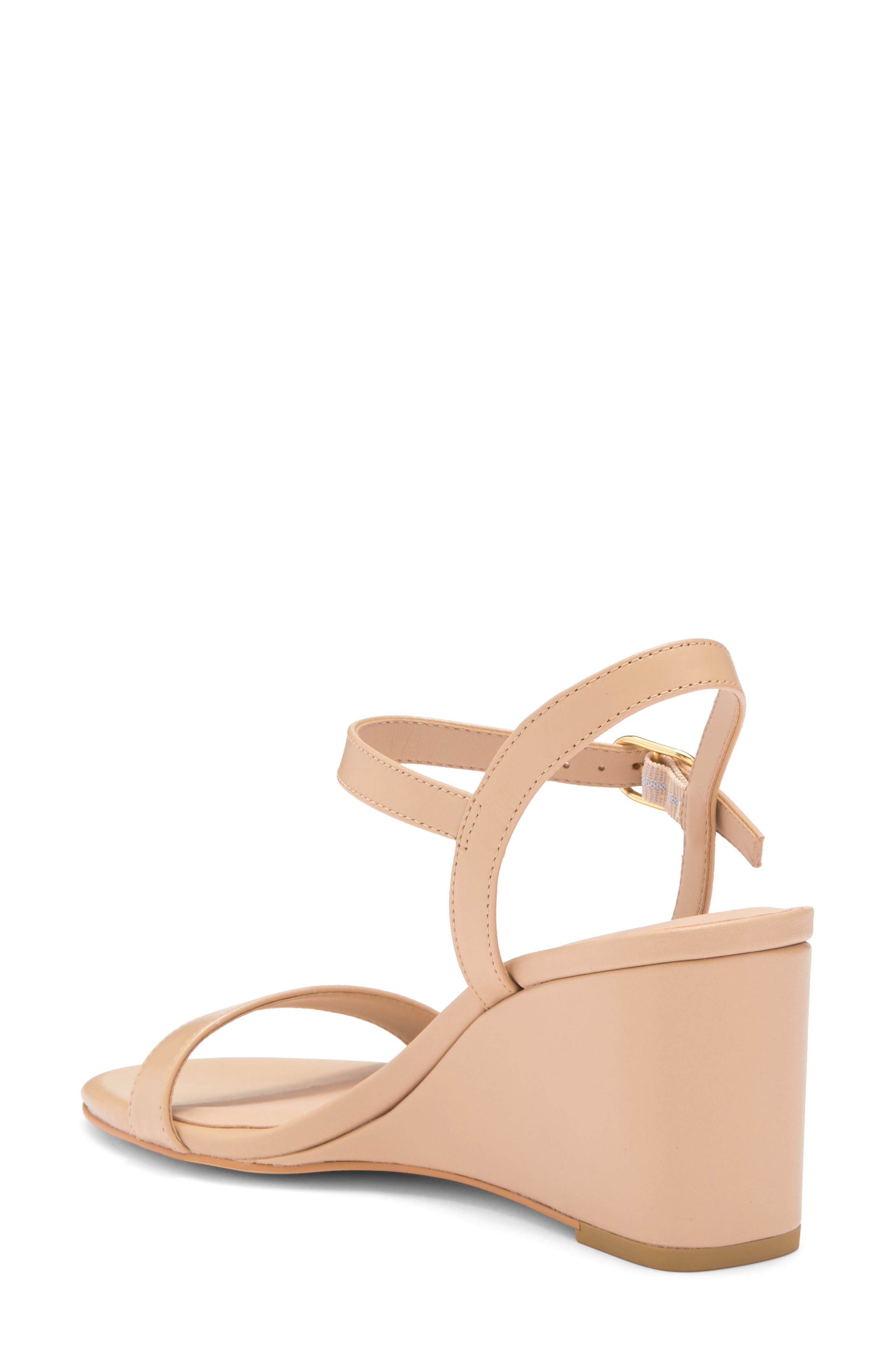 Stuart Weitzman Dancer 75 Wedge Sandal, Alternate, color, Golden Beige
