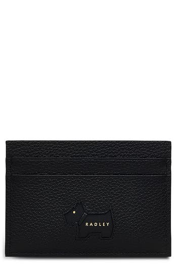 Radley Cookie Cutter Leather Card Case In Black