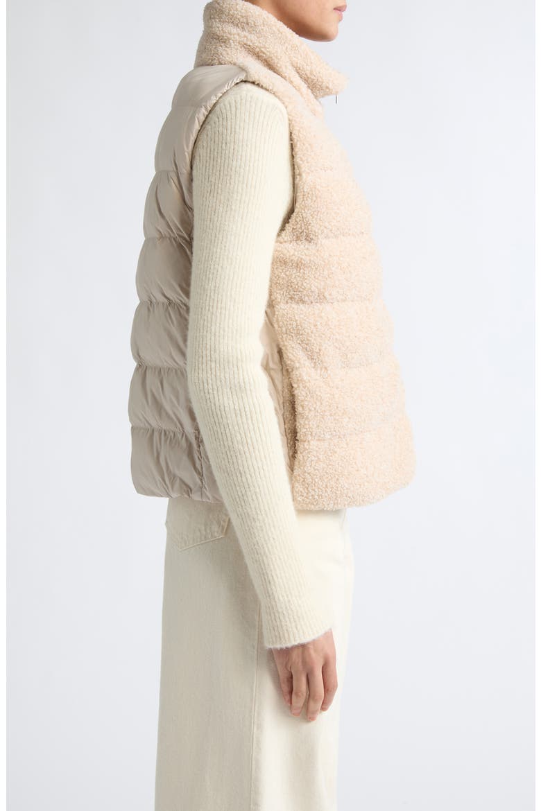 Mixed Media Wool Rib & Curly Fleece Cardigan, Alternate, color, 1985 CHANTILLY