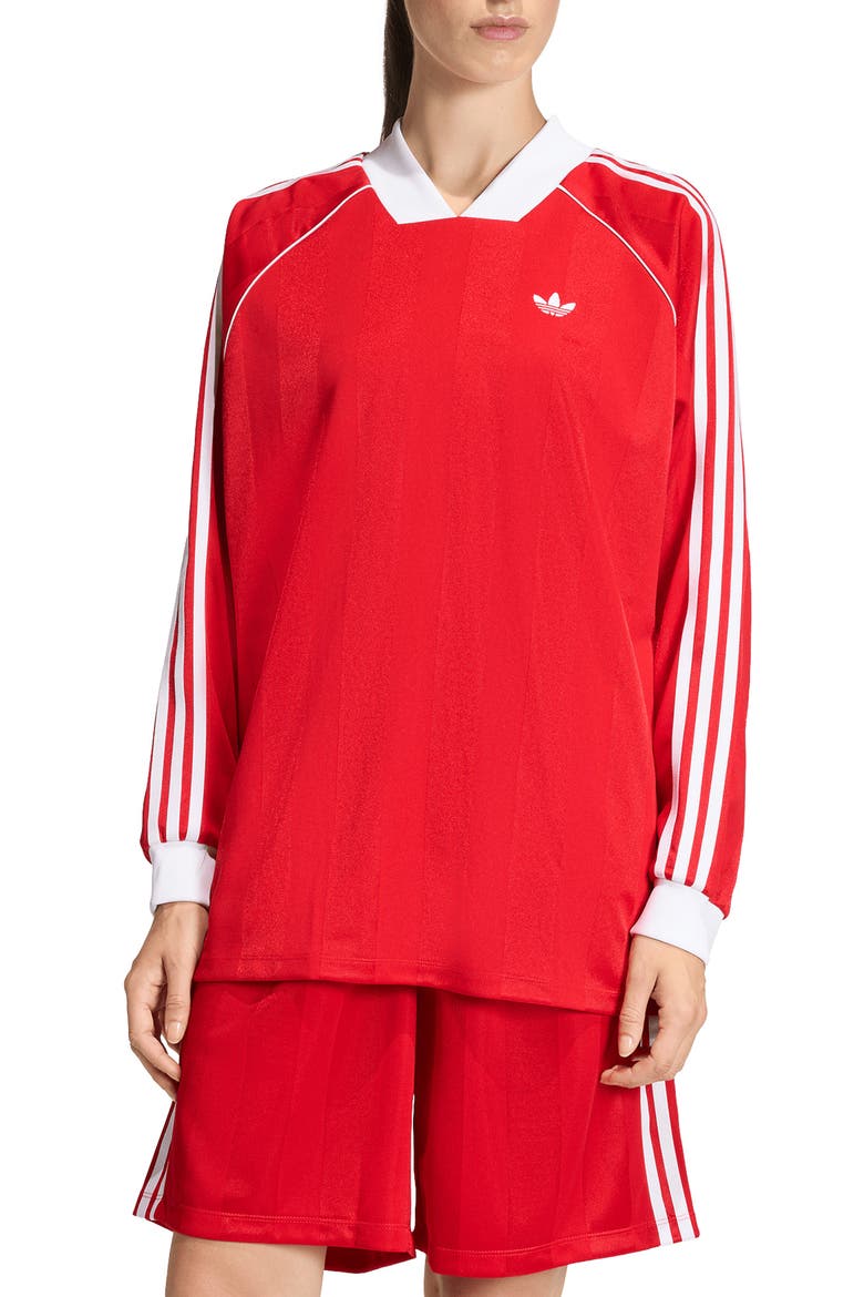 3S Jacquard Long Sleeve Top, Main, color, BETTER SCARLET/