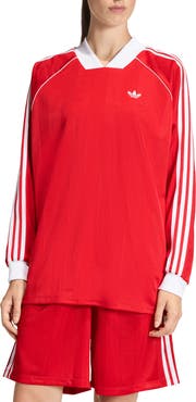 adidas 3S Jacquard Long Sleeve Top