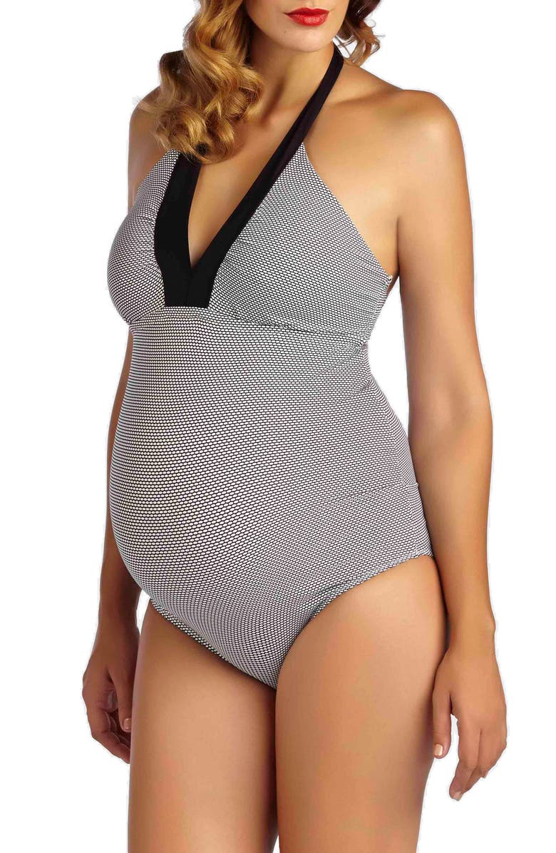 Pez D'Or Montego Bay One-Piece Maternity Swimsuit, Alternate, color, 