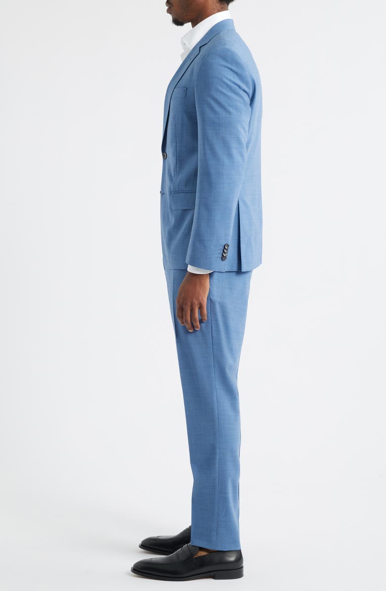BOSS Huge Stretch Wool Suit, Alternate, color, Open Blue