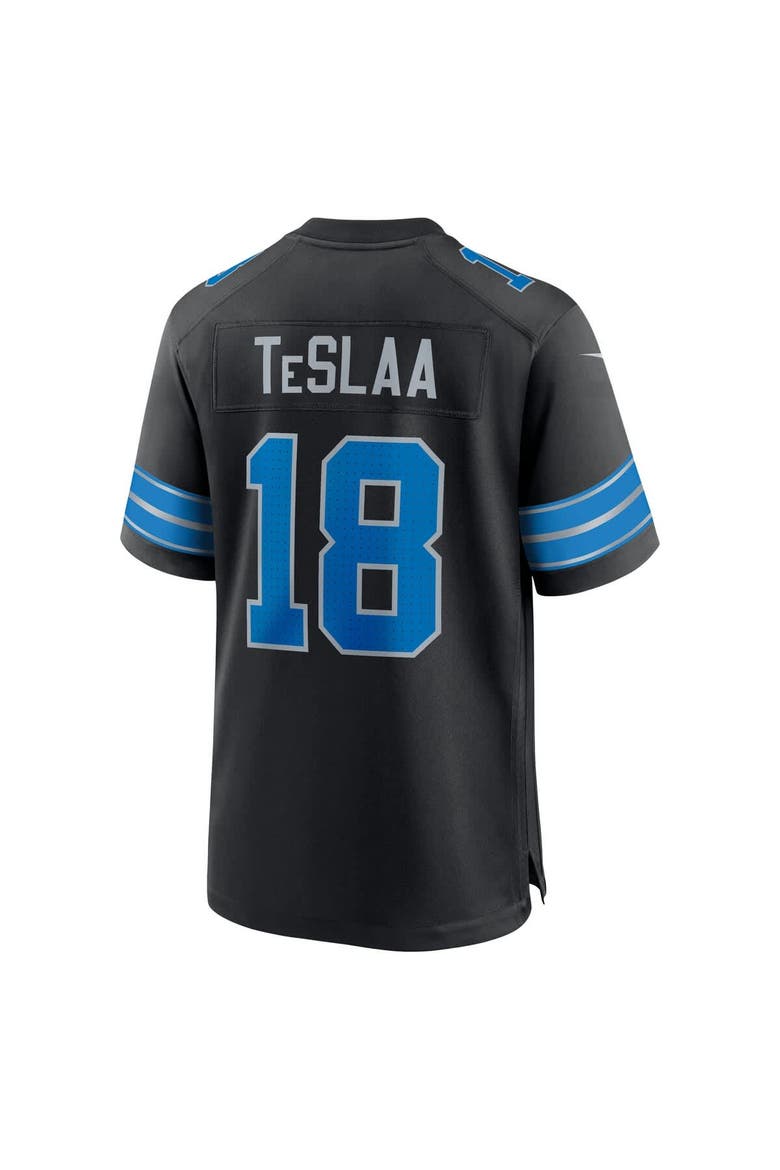 Men's Nike Isaac TeSlaa Black Detroit Lions Alternate Game Player Jersey, Alternate, color, Black