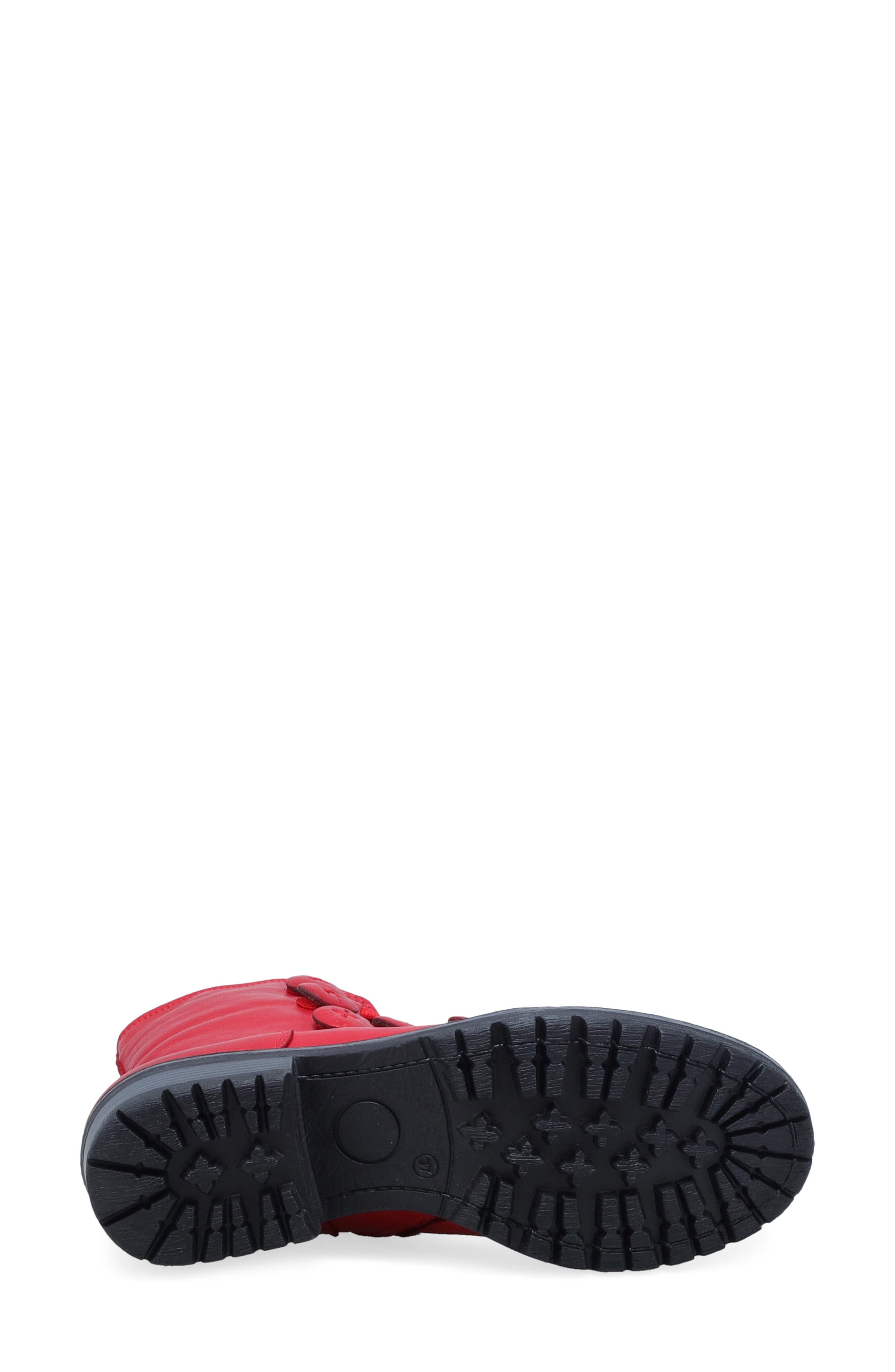 Didi Leather Boot, Alternate, color, RED