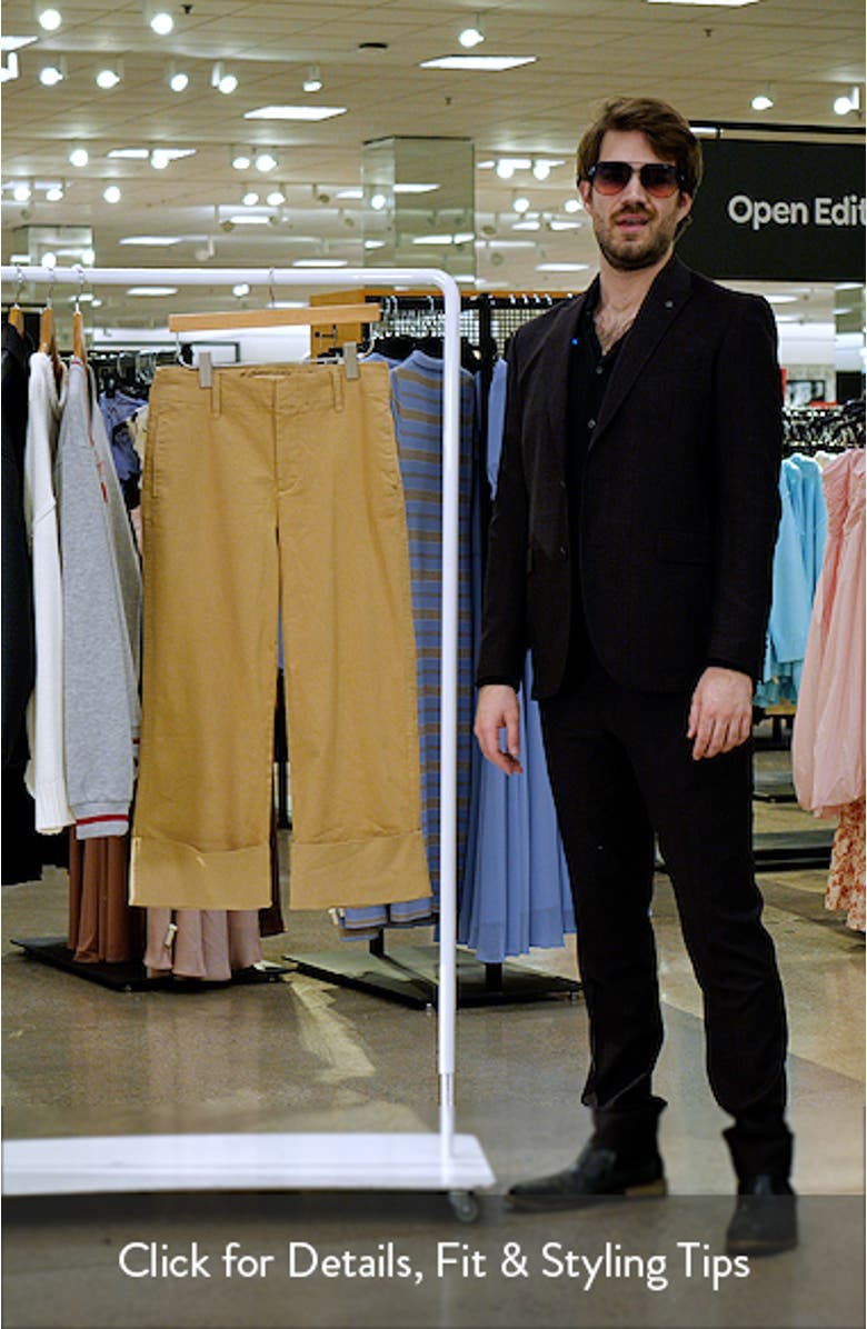 Sienna High Waist Relaxed Straight Leg Twill Pants, sales video thumbnail