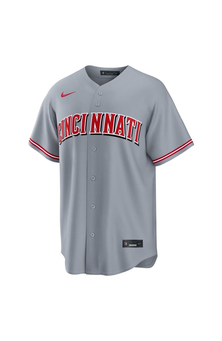 Nike Men's Nike Elly De La Cruz Gray Cincinnati Reds Road Replica Jersey, Alternate, color, Gray
