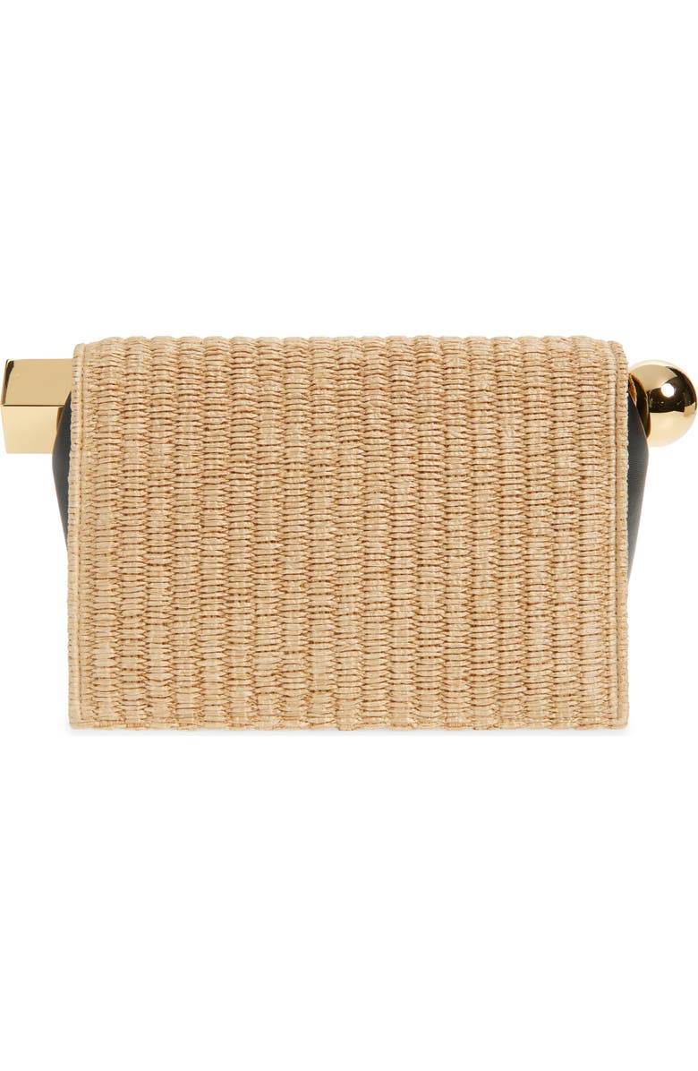 Jacquemus La Pochette Rond Carré Raffia Clutch, Alternate, color,