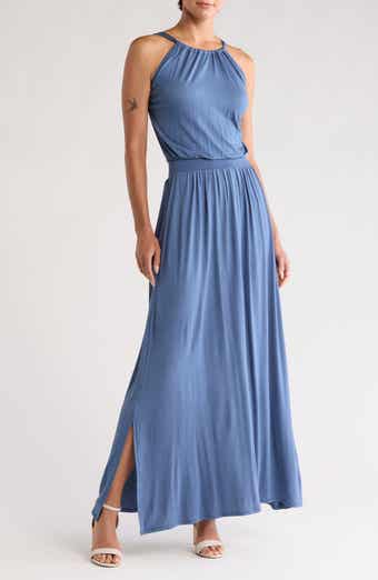 GO COUTURE Halter Maxi Dress