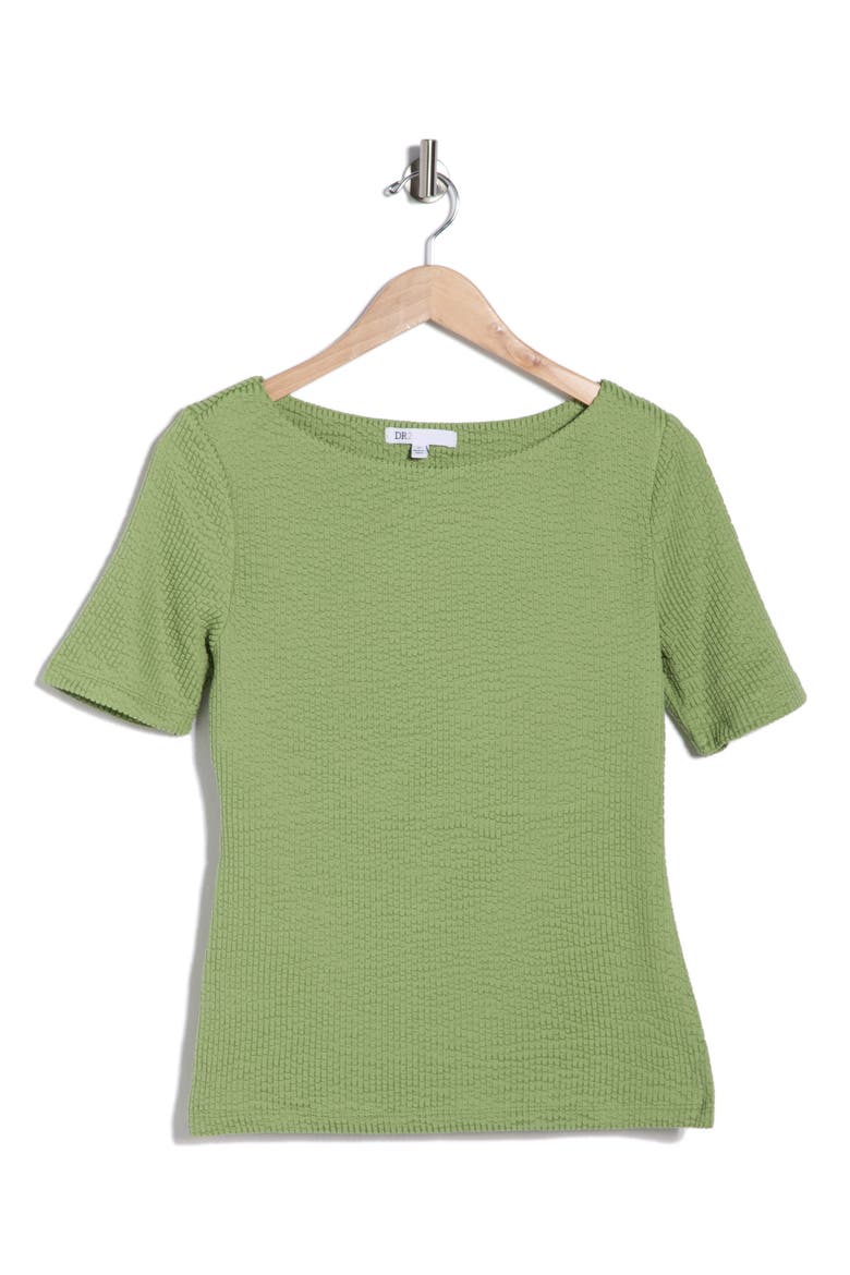 Boat Neck Knit T-Shirt, Alternate, color, EPSOM