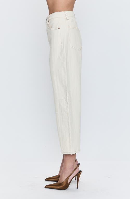 Pistola Eli High Rise Arched Leg Jean In Ecru Wash