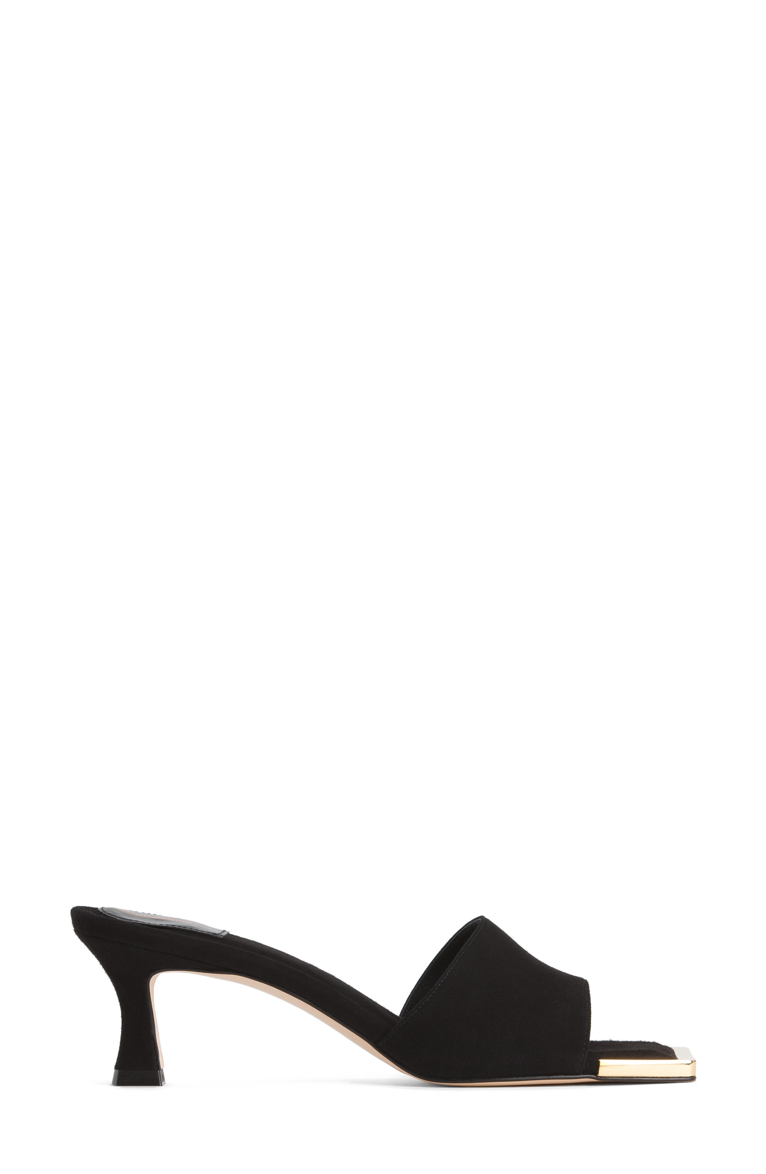 Good American The Standout Square Toe Slide Sandal, Alternate, color, 