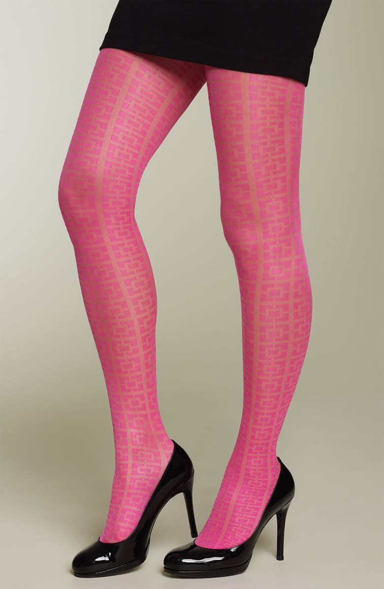 Hue Trina Turk by Hue 'Palm Springs' Block Tights, Main, color,