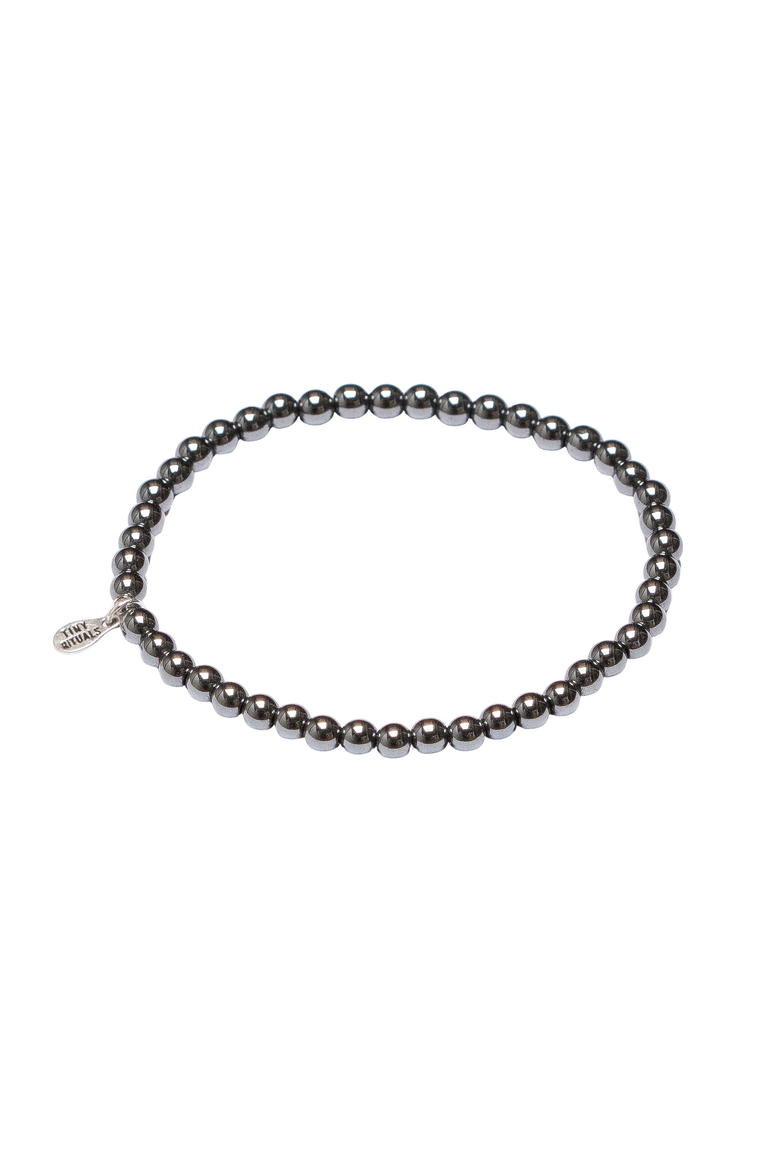Hematite Energy Bracelet, Main, color, Dark Gray