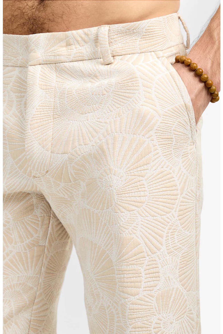 Clyde Jacquard Slim Trouser, Alternate, color, Beachy Beige