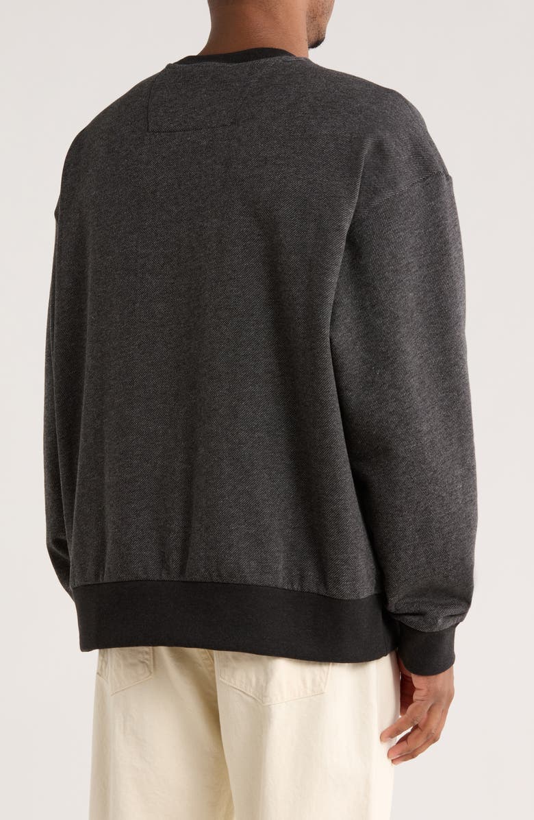 Calvin Klein Jasper Fleece Sweatshirt, Alternate, color, Black