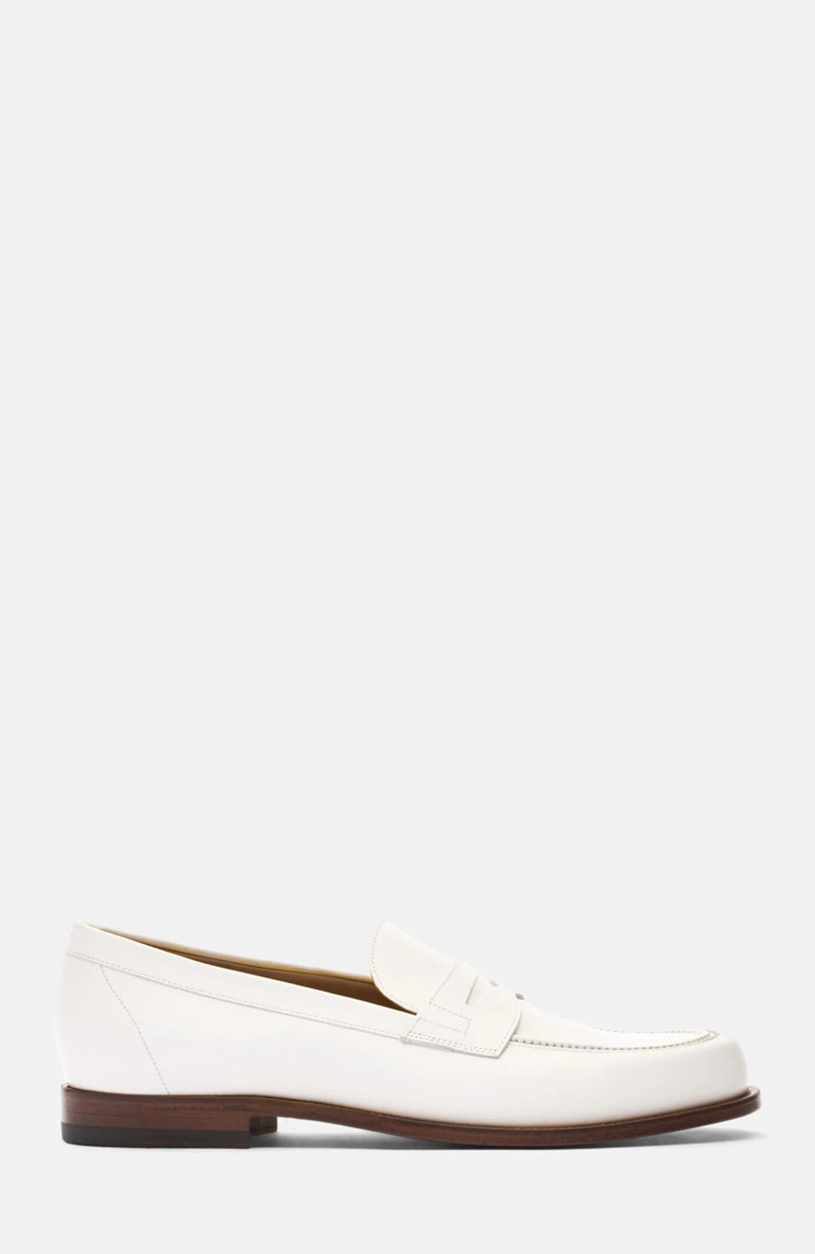 Austin Loafers, Alternate, color, White - Calf