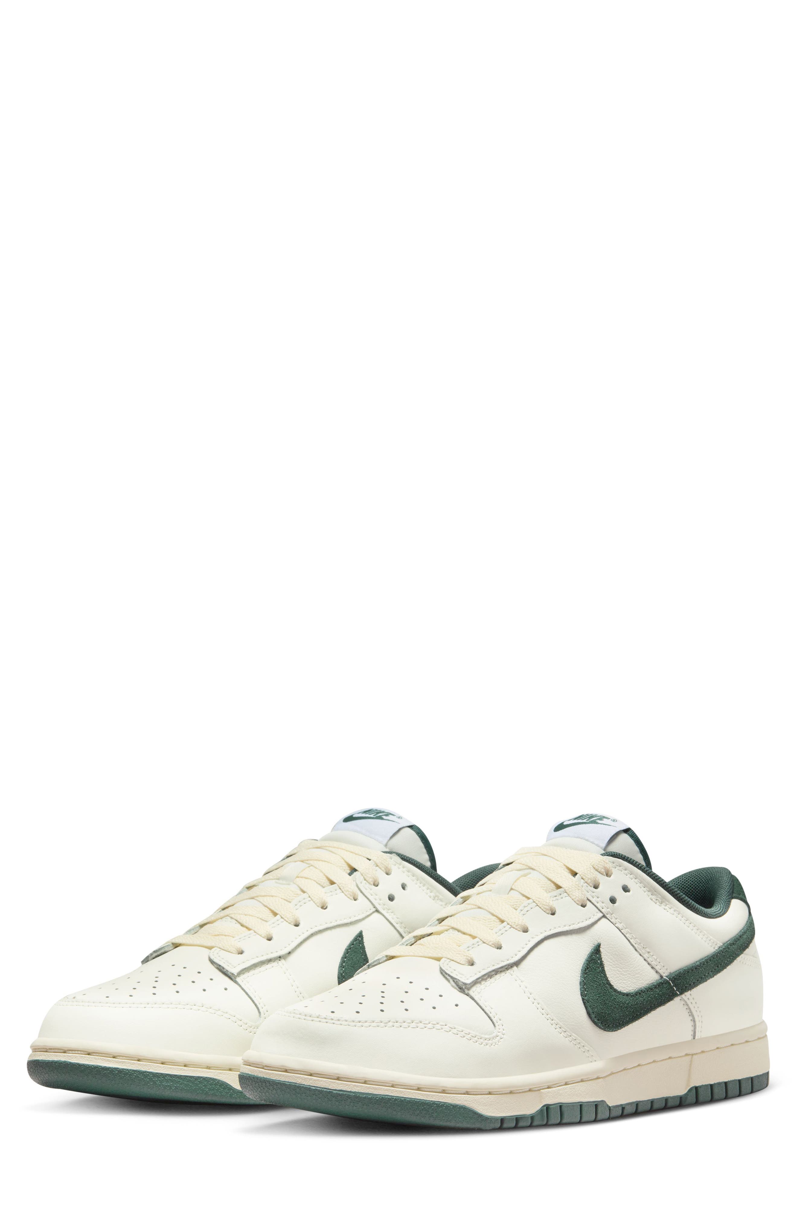 Gender Inclusive Dunk Low Sneaker, Main, color, SAIL/ DEEP JUNGLE