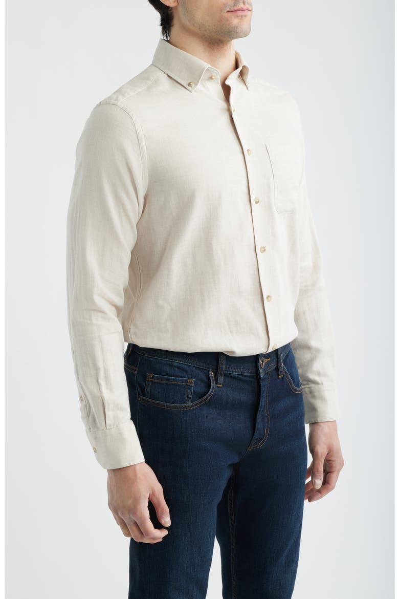 The Chambray Button-Down Shirt, Alternate, color, BIRCH