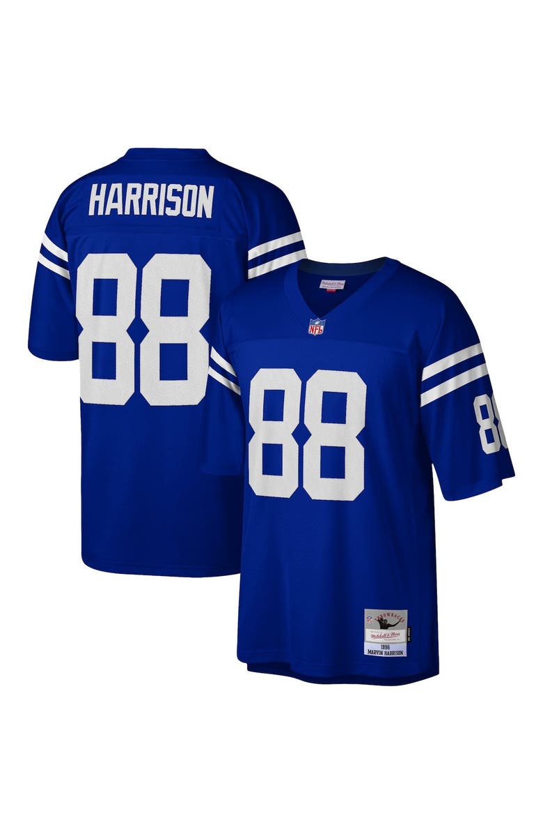Mitchell & Ness Men's Mitchell & Ness Marvin Harrison Royal Indianapolis Colts 1996 Legacy Replica Jersey, Main, color,