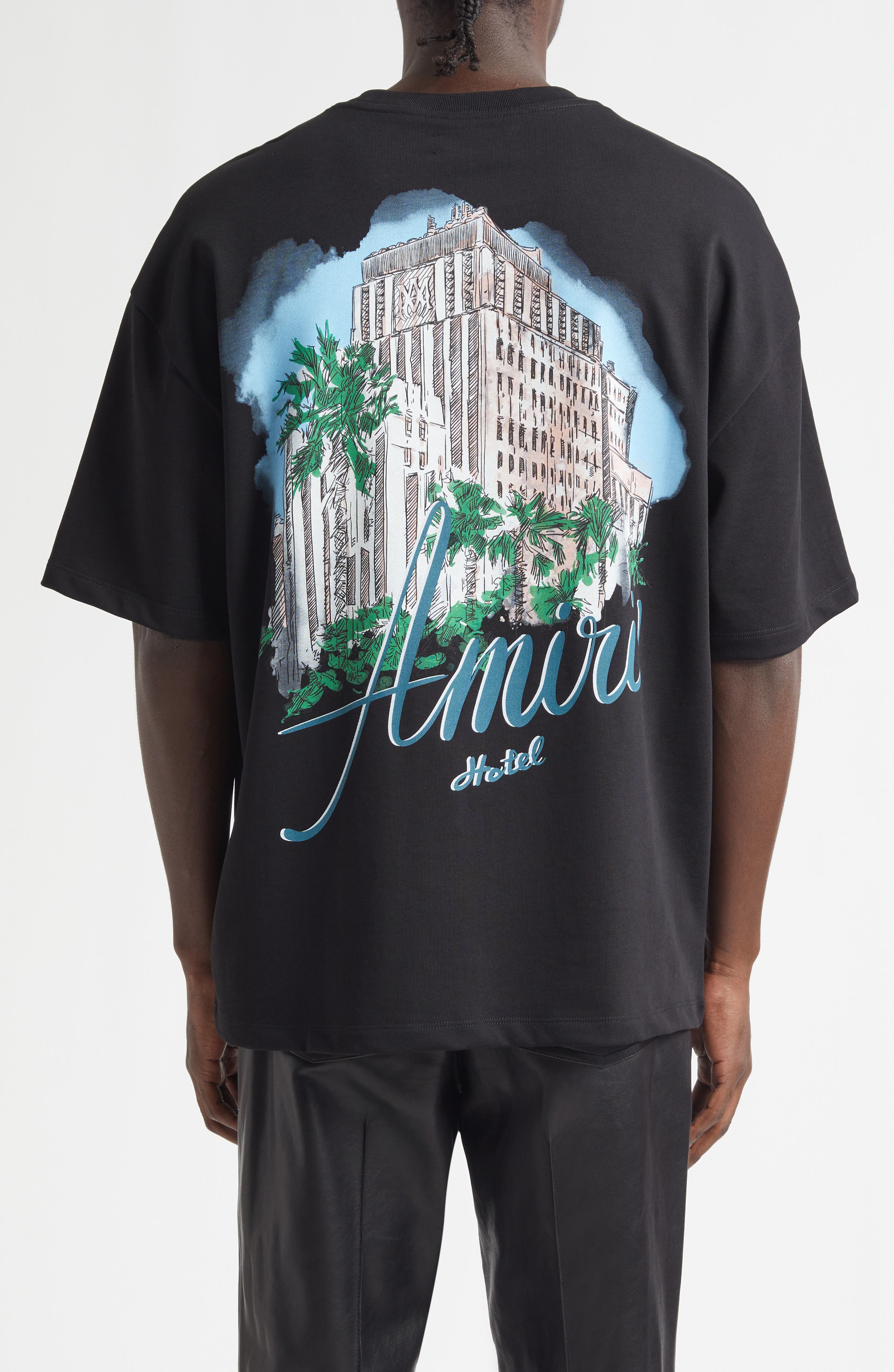 Oversize Amiri Hotel Graphic T-Shirt - image 2
