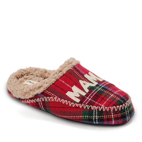 Mama Bear Plaid Clog Slipper (Women)