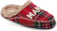 DEARFOAMS Mama Bear Plaid Clog Slipper