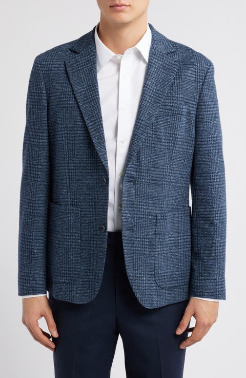 Henrik Trim Fit Italian Knit Cotton Blend Jacket