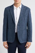 Nordstrom Henrik Trim Fit Italian Knit Cotton Blend Jacket