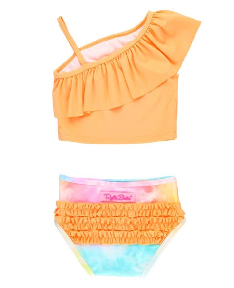 Girls One Shoulder Ruffle UPF50+ Tankini