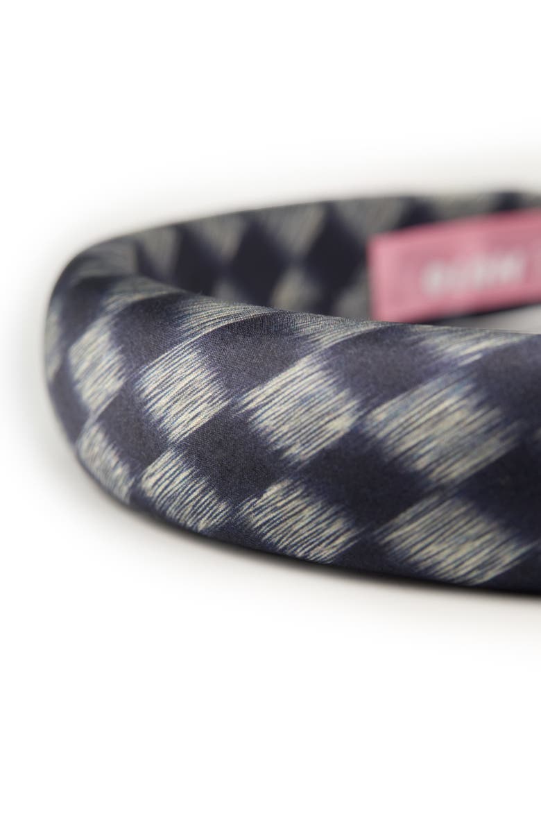 OLAH Lunelle Silk Headband, Alternate, color, Steel Blue