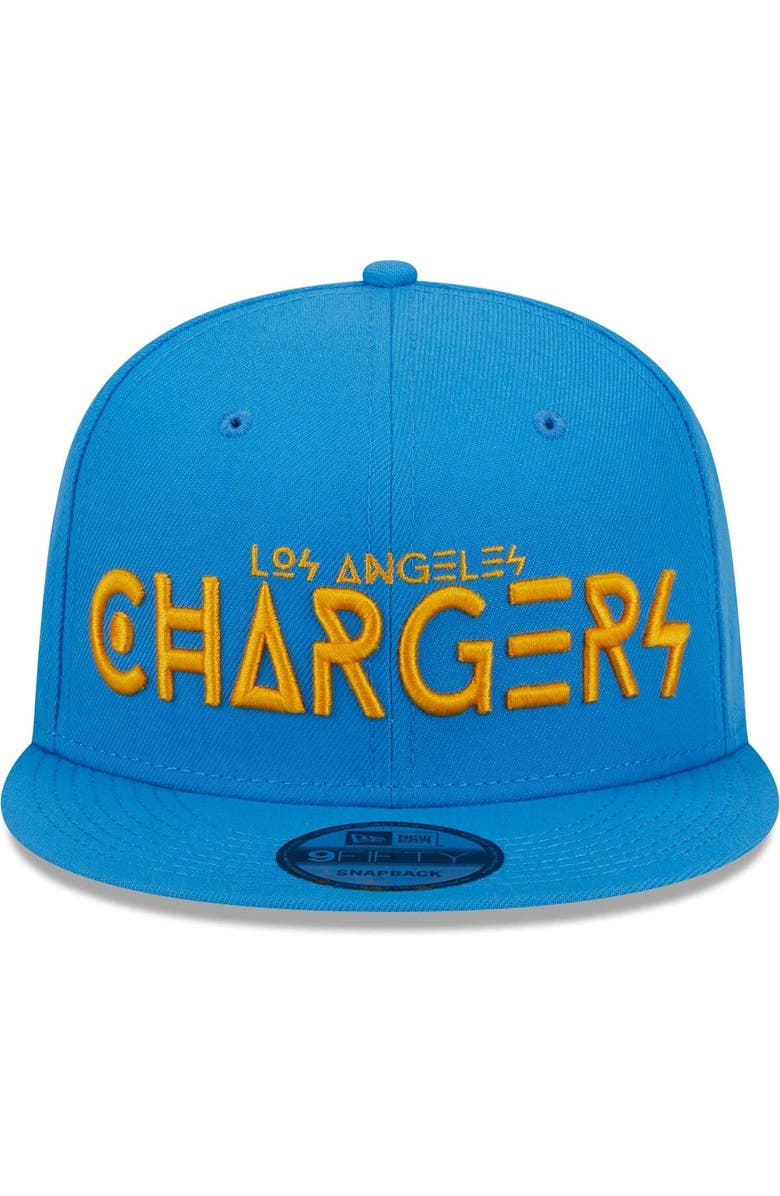 New Era Men's New Era Powder Blue Los Angeles Chargers Word 9FIFTY Snapback Hat, Alternate, color, 