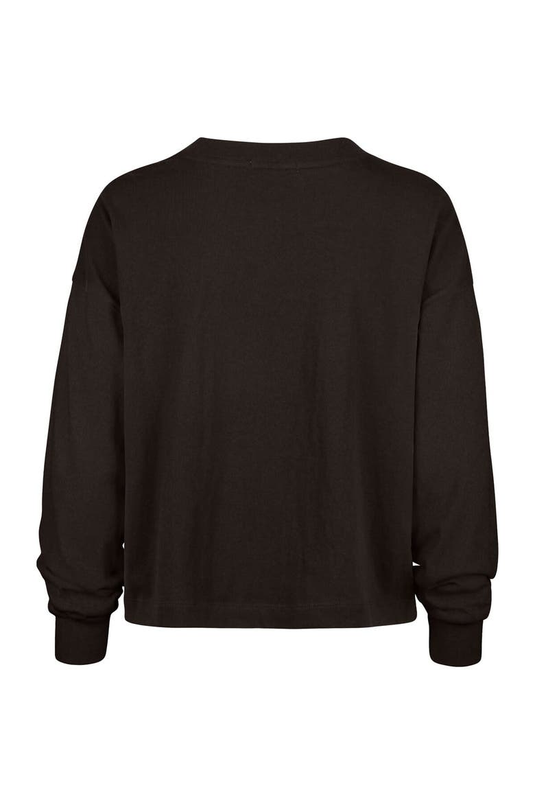 Women's '47 Brown Cleveland Browns Muse Sydney Long Sleeve Cropped T-Shirt, Alternate, color, Brown